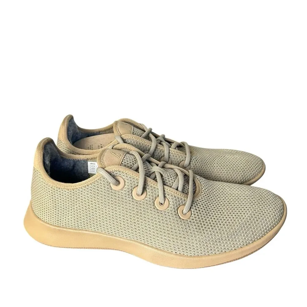 Allbirds Tree Runner Hazy Beige Breathable Mens Shoes Size 12 Sneakers